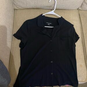 Black button up shirt